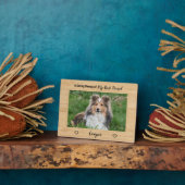 愛する記憶に捧ぐ 最愛の友 犬 追悼記念 フォトプラーク (側面)