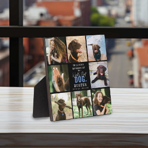 愛する記憶に '世界で最高の犬' 記念写真 フォトプラーク