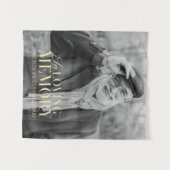 愛する記憶に 現代のエレガントな写真記念 タペストリー (正面(横))