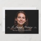 愛する記憶のお祝い/葬儀/メモリアル サンキューカード (裏面)