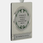 愛する記憶のアイルランド語 シルバープレートバナーオーナメント (右)