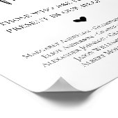 愛する記憶のウェディングサイン ポスター (角)