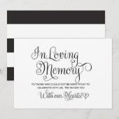 愛する記憶のウェディングサイン 招待状 (正面/裏面)