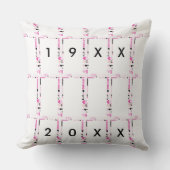 愛する記憶のクロスピンクの枕3人を伝える クッション (正面)