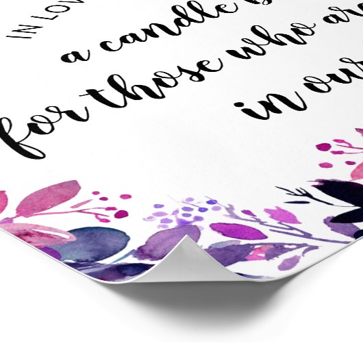 愛する記憶のサインに魅了結婚されたフローラ ポスター (角)