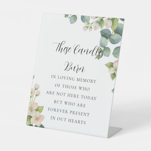 愛する記憶のサインの中の植物学 台座サイン (正面)