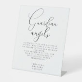 愛する記憶のサインの結婚守護天使 台座サイン (正面)