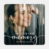 愛する記憶のスクリプト　写真記念　クリスマス メタルオーナメント (正面)