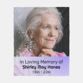 愛する記憶のスターダスト記念写真毛布 フリースブランケット (正面)