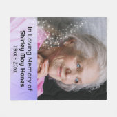 愛する記憶のスターダスト記念写真毛布 フリースブランケット (正面(横))