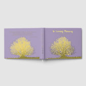 愛する記憶のツリー箔葬儀ゲストブック ゲストブック (全面)