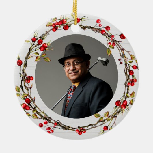 愛する記憶のパパ | リース素朴記念碑 セラミックオーナメント (裏面)