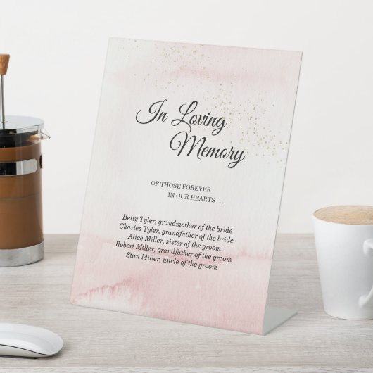 愛する記憶のピンクのサンライズ山の座標 台座サイン (インサイチュ)