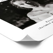 愛する記憶のミニマルレトロ葬写真 ポスター (角)