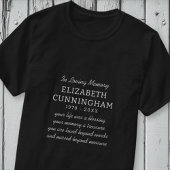 愛する記憶のメモリアルモダン名門私立校風の引用文 Tシャツ