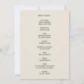 愛する記憶のメモリアル|ポピーの奉仕の順序 招待状 (裏面)