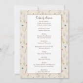 愛する記憶のメモリアル|ポピーの奉仕の順序 招待状 (裏面)