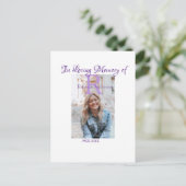 愛する記憶のメモリーを偲んで年nを加えて ポストカード (スタンド正面)