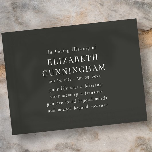 愛する記憶のモダンでシンプルな名言 ポストカード