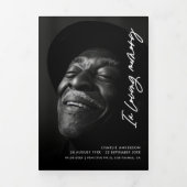 愛する記憶のモダン中でメモリアル7 – 写真コラージュ 三つ折りプログラム (カバー)