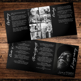 愛する記憶のモダン中でメモリアル7 – 写真コラージュ 三つ折りプログラム