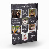 愛する記憶のユニーク写真コラージュ記念 フォトブロック (左)