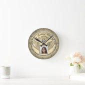 愛する記憶のラウンドクロックで記念撮影 ラウンド壁時計 (ホーム)