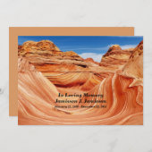 愛する記憶の中でお祝いの生涯の記念 招待状 (正面/裏面)