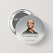 愛する記憶の中でカスタム写真葬儀記念碑 缶バッジ (正面&裏面)