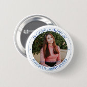 愛する記憶の中でカスタム写真葬儀記念碑 缶バッジ (正面&裏面)