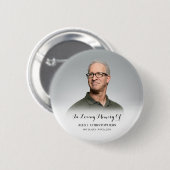 愛する記憶の中でカスタム写真葬儀記念碑 缶バッジ (正面&裏面)