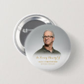 愛する記憶の中でカスタム写真葬儀記念碑 缶バッジ (正面&裏面)