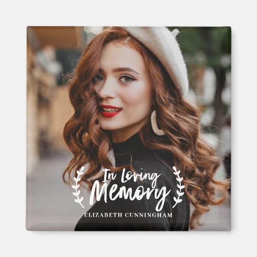 愛する記憶の中でキュラシブの葉の写真記念 マグネット (正面)