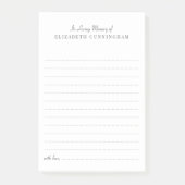 愛する記憶の中でクラシックの葬儀共有の記憶 ポストイット (正面)