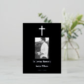 愛する記憶の中でシルバークロス死亡記念日 箔シーズンポストカード (立ち正面)