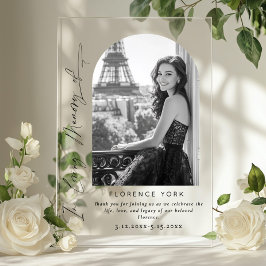 愛する記憶の中でシンプルの追悼歓迎 アクリルサイン