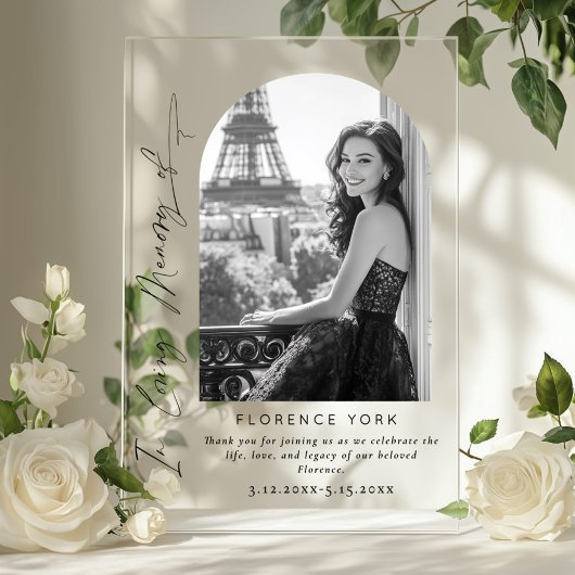 愛する記憶の中でシンプルの追悼歓迎 アクリルサイン