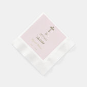 愛する記憶の中でタイポグラフィゴールデンクロス 縁ありカクテルナプキン (角)