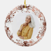 愛する記憶の中でバラフォイル写真追悼碑 セラミックオーナメント (裏面)