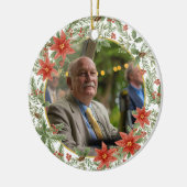 愛する記憶の中でパパ写真メモリアル セラミックオーナメント (左)