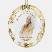 愛する記憶の中でパーソナライズされた記念碑 セラミックオーナメント (左)