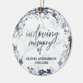愛する記憶の中でパーソナライズされた記念碑 セラミックオーナメント (左)