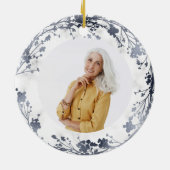 愛する記憶の中でパーソナライズされた記念碑 セラミックオーナメント (裏面)