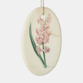 愛する記憶の中でヒヤシンスカスタム写真追悼碑 セラミックオーナメント (右)