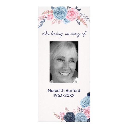 愛する記憶の中でフローラ葬儀の記憶 ラックカード (正面)