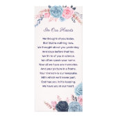 愛する記憶の中でフローラ葬儀の記憶 ラックカード (裏面)