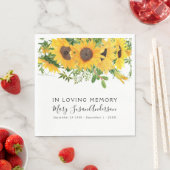 愛する記憶の中でフローラ葬儀メモリアル目覚め スタンダードランチョンナプキン (インサイチュ)