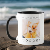 愛する記憶の中でペットの記念シックモダンな写真 マグカップ