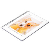 愛する記憶の中でペットの記念モダンのシンプル写真 ノートブック (左側)