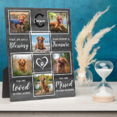 愛する記憶の中でペットパーソナライズされたの写真記念 フォトプラーク (側面)